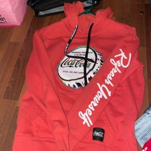 Coca-Cola hoodie red